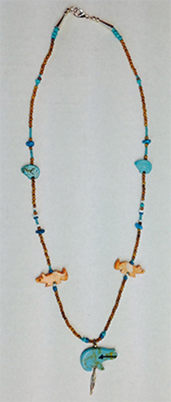 Heartline Arrow Bear Necklace - Image 2